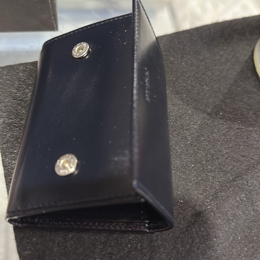 Prada Black Leather key Case with Glossy Finish. NEW - Picture 5 of 6